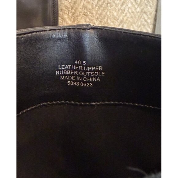 Kurt Geiger Size 9.5 heel boot women's black leather Elmer knee High eagle 40.5 - Picture 10 of 16